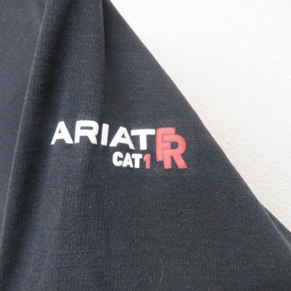 Ariat FR CAT1 Long Sleeve Black Moisture Wicking Polartech FR Sz LG. - Picture 5 of 9